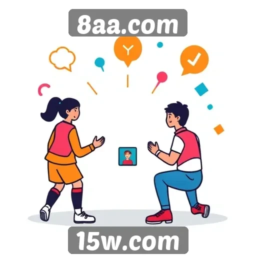 Recursos de comunidade e interação em 8aa.com